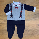 Macacão - Suspensório - Profundo.  Steal e Red